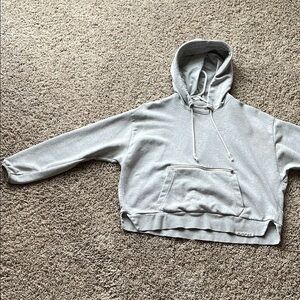 Nike Dri-Fit Gray Crew Neck Cropped Sweater
